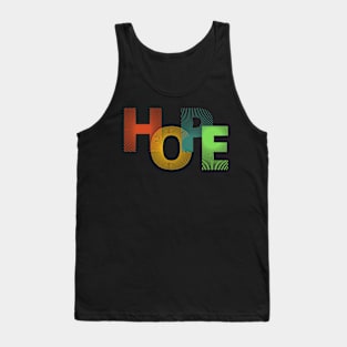 Vibrant Typography HOPE T-Shirt - Embrace Positivity in Style 2 Tank Top